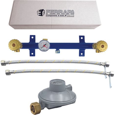 kit de unidad de control con válvula y manómetro