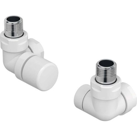 Kit F robinetterie manuelle thermostatisable équerre d'angle gauche pour sèche-serviettes - ACOVA 991511