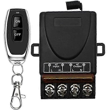 Interrupteur sans fil RF 433 MHz AC 220 V 30 A 1 canal - relais à distance (1/5)
