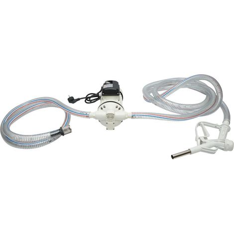 Kit Pompa di trasferimento AdBlue 230V/400W 40L/min IP55 con Tubo e Pistola, Breckner Germany.