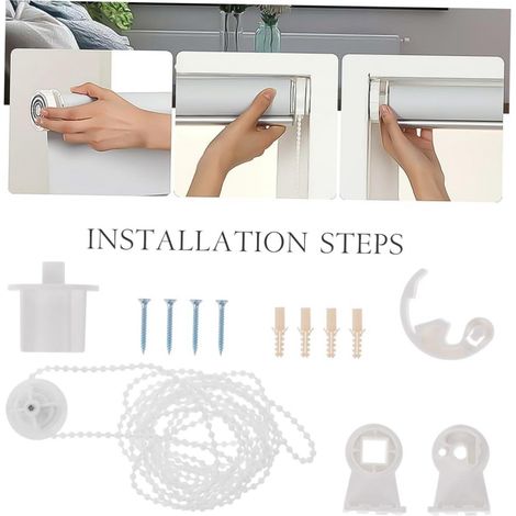 Embouts en plastique 1VPR, pièces de stores enrouleurs, tubes de tringle de traction, accessoires de rideaux, embouts, trous d'insertion et couvercles encastrés/convexes des deux côtés. (1/5)