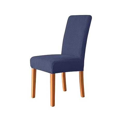 Marineblauer Stuhlbezug, weicher und dehnbarer Esszimmerstuhlbezug, sehr (1/5)