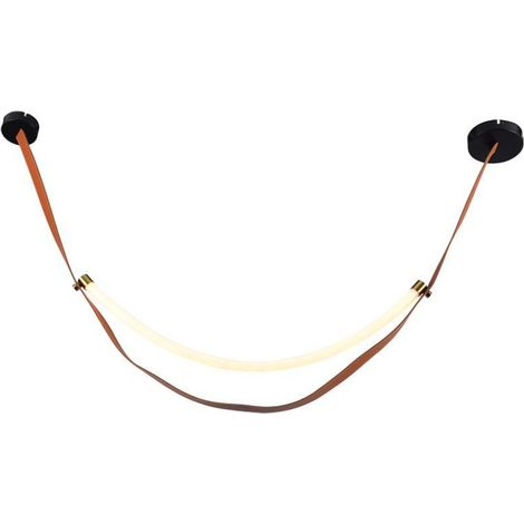 V-TAC Lampadario LED Sospensione 12W Design Moderno Marrone e Oro H120x120xL1660mm Bianco Caldo