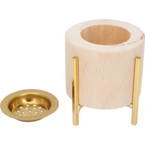 Decorative Candle Holder Simple Style Table Decor Wooden Candlestick for Wedding Birthday Party Golden (1/5)