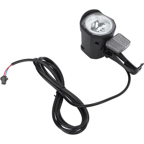 12–72 V LED-Frontscheinwerfer für E-Bikes, 2-poliger SM-Stecker, robustes ABS (1/5)