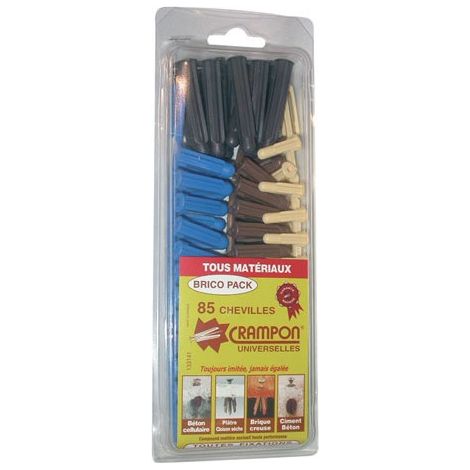 Kit de 85 tacos de plástico de 9 mm