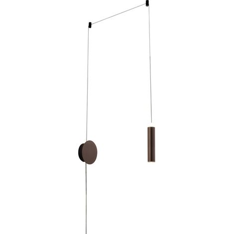 Fan Europe Candle - Lámpara colgante de techo LED para pared, bronce