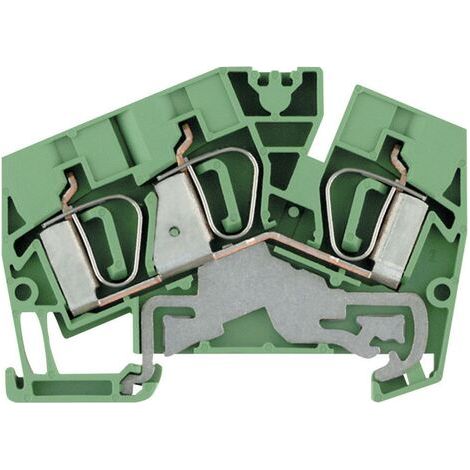 Bloc de jonction de protection Weidmüller ZPE 6-2/3AN 1771360000-1 vert-jaune 1 pc(s) D11032 (1/5)