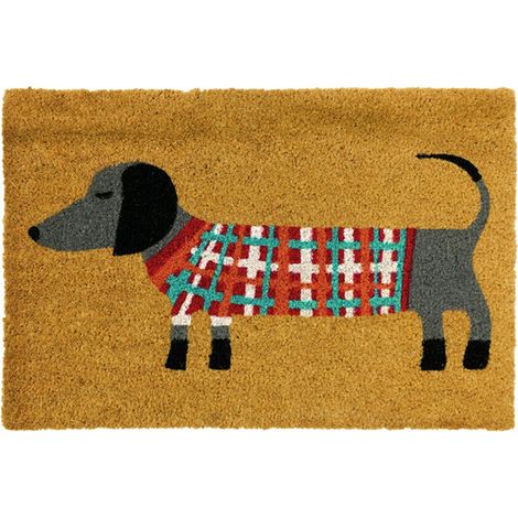 DINTEX felpudo coco 40x60 cm basset , Felpudo coco 40 x 60 cm Basset. -Fabricada en fibra de coco y gomaFácil limpiezaApto para interior y exteriorMedidas: 40 x 60 x 1