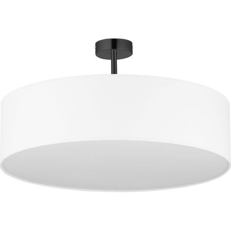 Deckenlampe Weiß Chrom Ø60cm Wohnzimmer Leuchte
