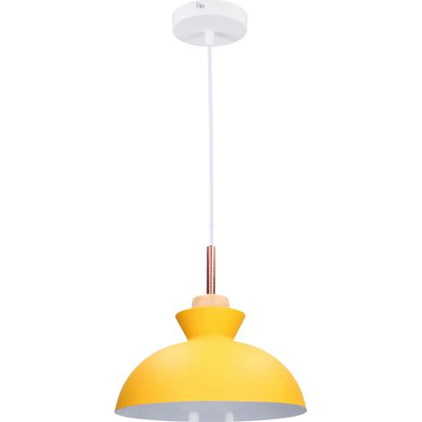 Deckenpendelleuchte der Sompara-Serie E27 Ø280mm Gelb (1/4)