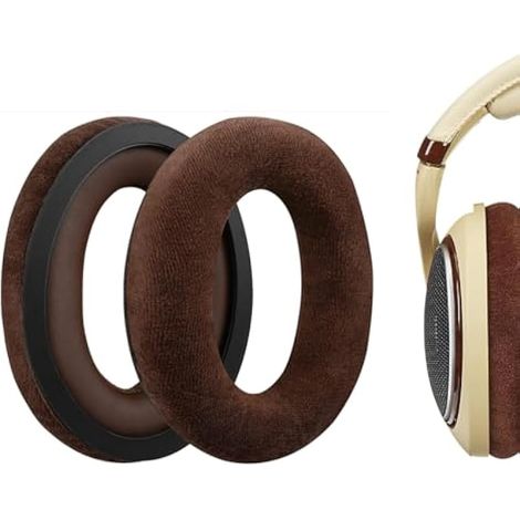 Coussinets de rechange compatibles avec Sennheiser HD598 HD599 569 559, coussinets de rechange en velours pour casque – Marron