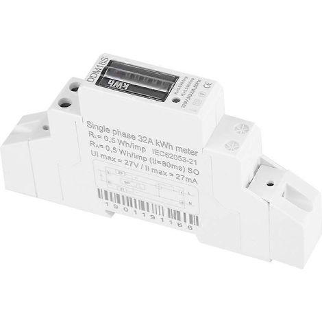 1-phasiger DIN-Schienen-Stromzähler DDM18S 220V/230V