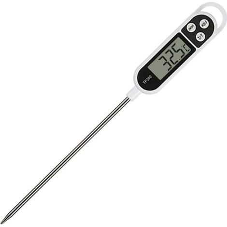 Kochthermometer, digitales Fleischthermometer mit Sofortanzeige, langer Sonde, automatischer Abschaltung, Küchenthermometer mit LCD-Bildschirm (1/5)