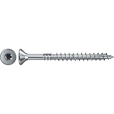 Boîte de 500 Vis à tête fraisée surface galvanisée TG TX 4,5 x 40 mm Bleu