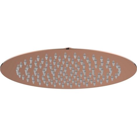 Soffione tondo diametro 25 cm rame lucido - serie Giove