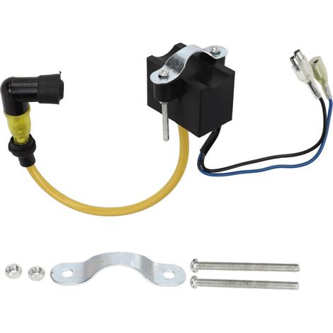 Modulo bobina di accensione CDI ad alte prestazioni per motori a 2 tempi per biciclette a motore da 49cc 50cc 60cc 66cc 70cc 80cc, colore giallo.
