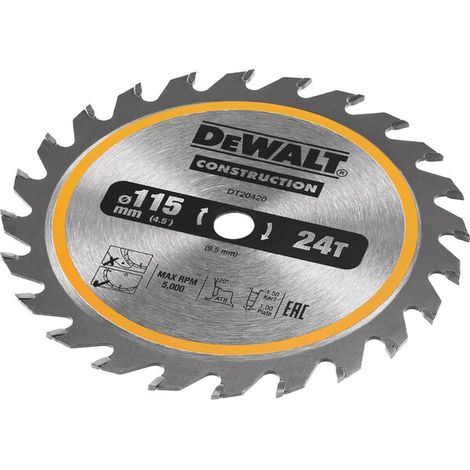 Dewalt disco per legno da 115 x 9,5mm per troncatrice portatile (1/5)