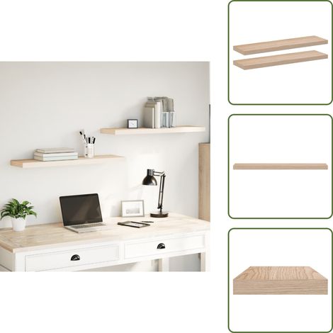 vidaXL Schweberegale 2 Stk. 90x23,5x4 cm Holzwerkstoff (1/5)