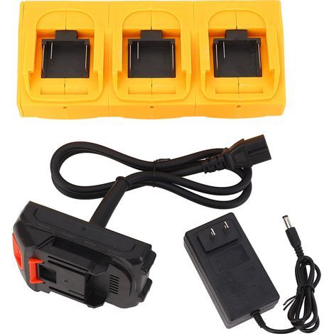 Convertisseur de batterie, 6 Interfaces, adaptateur d'outil électrique pour tronçonneuse 21V Li, lave-auto, ventilateur, tondeuse, ciseaux électriques, prise US (1/5)