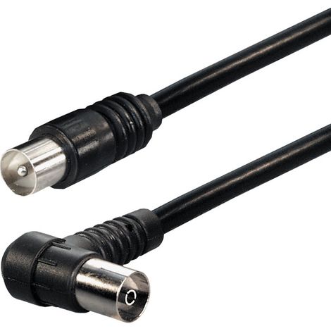 Conexión de Cable recto de conector de antena hembra de 9,5 mm – Antena ángulo de 9,5 mm, 7,5 m 1 Verbindungskabel (1/2)