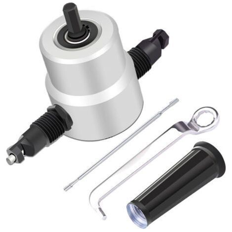 YT-160A coupe-grignoteuse à double tête avec boîte en métal accessoire de perceuse coupe-tôle (1/5)