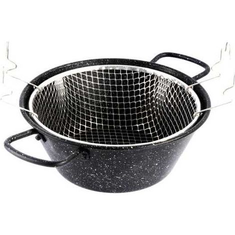 Freidora de acero con cesta Q-Flex de 26 cm de diámetro