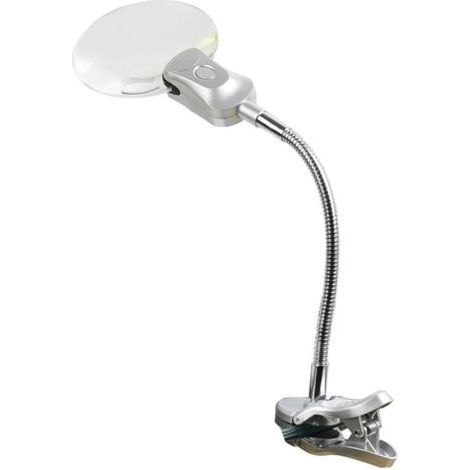 Loupe Pince Lampe LED Clipser Outil Réparation Flexible Métal pour Personnes âgées Lecture Broderie (1/4)
