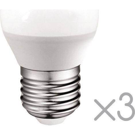 Pack 3 Bombillas LED esférica E27 5.2W (Luz neutra) (1/4)