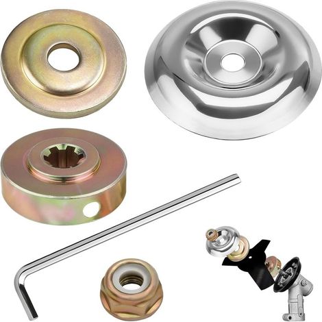 Kit di 5 accessori per dadi di fissaggio della testina del decespugliatore, kit di fissaggio del dado della lama, pezzi di ricambio per decespugliatori e tosaerba (1/5)