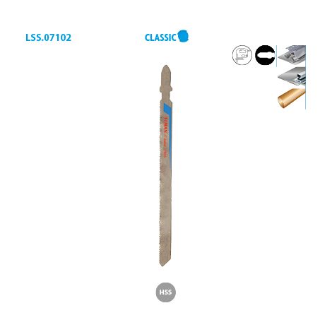 Lame scie sauteuse tuyaux/profilés métal Classic Boite de 5 (1/2)