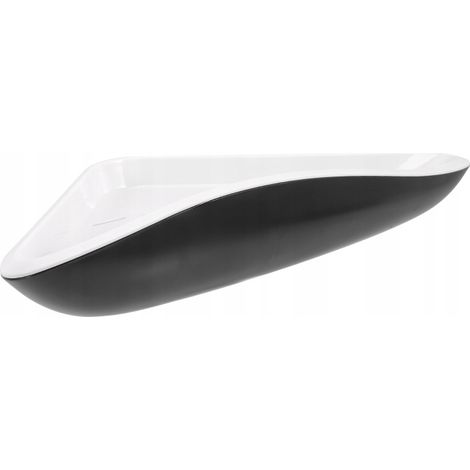 Étagère Coin Plastique Noir Salle Bain Douche (1/4)