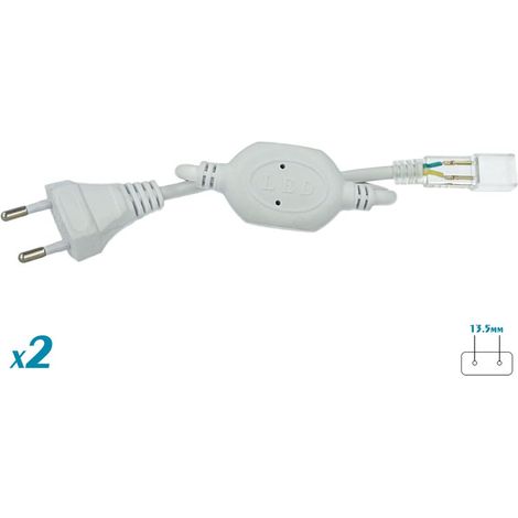 2 PZ Spine Alimentatore Trasformatore 2 Pin Passo 13,5mm per Bobina Striscia LED 220V 500W