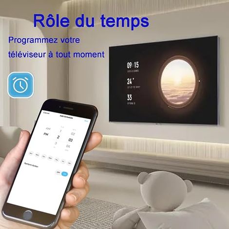 WIFI Compteur d'Énergie Numérique Monophasé 2P 63A AC230V,Minuterie Interrupteur, Protection Contre Les Surtensions et Les sous-tensions, Mesure de puissance Voltmètre Ampèremètre (1/3)