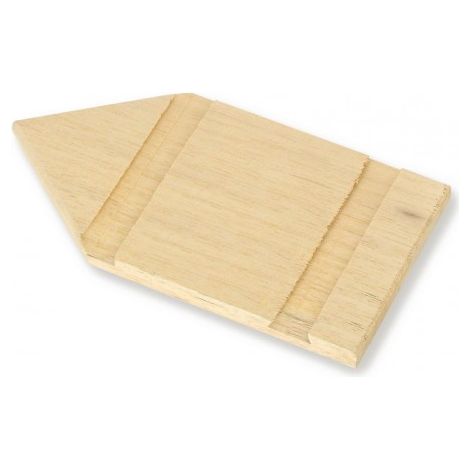 Plateau de rechange pointu pour taloches - Matière bois - Haute Qualité - 14 x 27cm - Mondelin