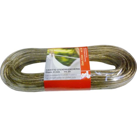 CONF. FILO STENDIBIANCHERIA TRASPAR. OTT. 6MMX20M- 1,0 pz