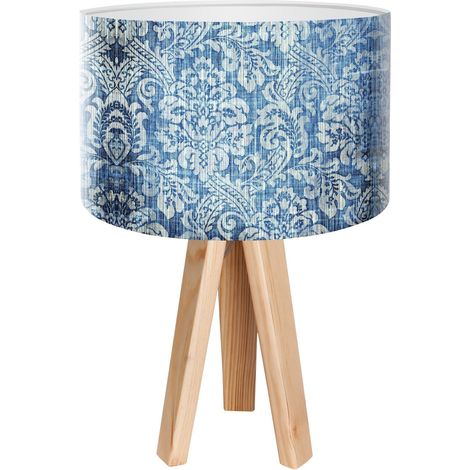 Lampe de chevet stamps foto-008 - Bois clair, blanc (1/3)