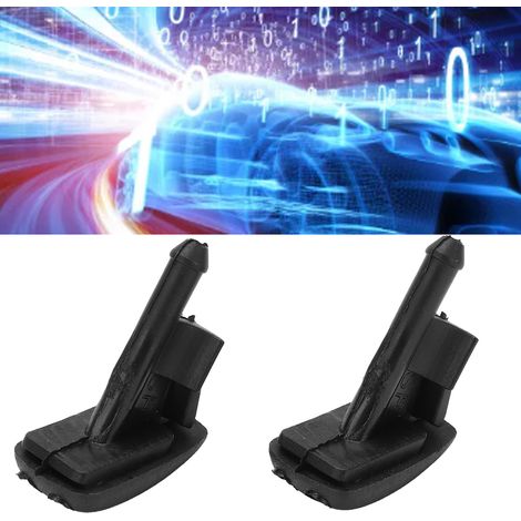 2 pièces Buse de Pulvérisation pour Lave-glace 61601384859 ABS Noir Compatible BMW 318i 1992-1999 (1/5)