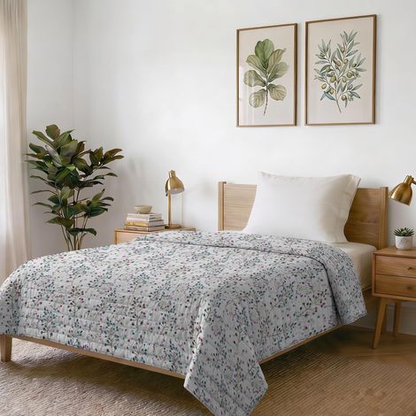 Couette d’été imprimé, Flor, 1 Place 170x270cm (1/5)