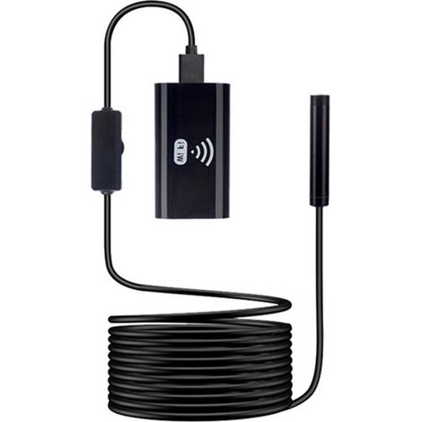 Endoscope sans fil, caméra d'inspection endoscopique WiFi 2 mégapixels HD étanche, caméra serpent pour canalisations (1/5)