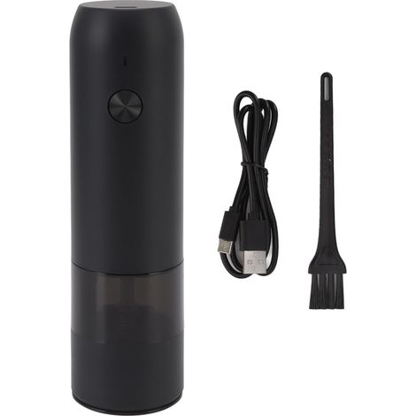 Moulin à poivre électrique à grosseur réglable, Portable, pour sel, clous de Cayenne, vanille, noir (1/5)