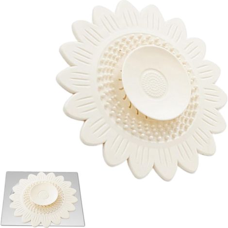Filtre à cheveux pour bonde de douche, grille anti-cheveux, collecteur pour système de douche, maison, appartement, buanderie, cuisi (1/5)
