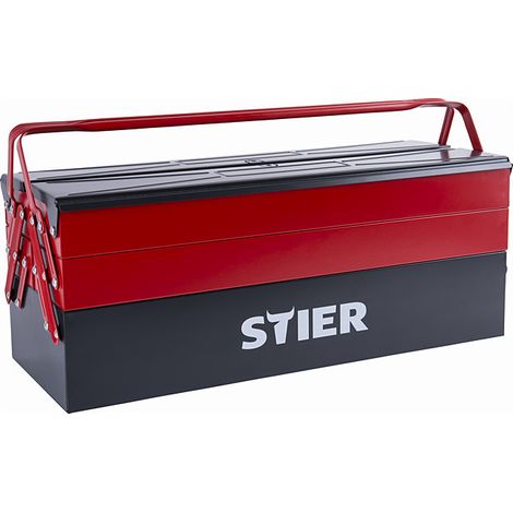 [NEUWERTIG] Stier Werkzeugkasten Leer 5 Einzelfächer Stahlblech 520 X 190 X 200 Mm B-Ware