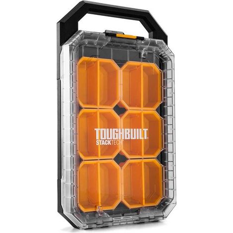 Toughbuilt StackTech Organizzatore Compatto Trasparente 260x47x9 cm
