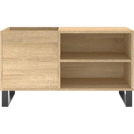 vidaXL Record Cabinet Sonoma Oak 85x38x48 cm Engineered Wood
