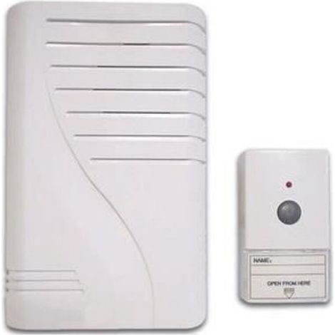 Sonnette Sans Fil - Carillon Électronique 433,92 MHz - Portée Jusqu'à 60 M - Multitonale Ding-Dong Westminster - Pour Porte D'Entrée - 1 Pièce