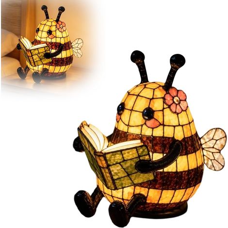 Lampe de lecture abeille, jolie pour lire la nuit, veilleuse (1/4)