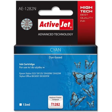 ActiveJet atrament AE-1282 náhrada za Epson T1282 cyan 13 ml