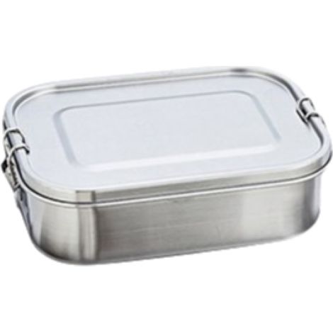 2 boîte à pain en acier inoxydable, étanche avec joint en silicone, compartiments séparés, sans BPA, pour bureau/école/extérieur (1/5)