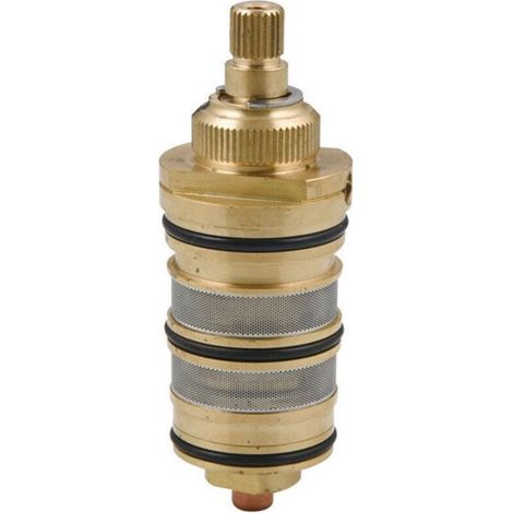 Robinet thermostatique de douche en laiton – Cartouche en cuivre – Réaction rapide aux variations de température – Hauteur 85 mm (1/5)